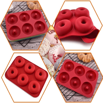 Moule à Donuts - SoftBake™ - Rouge - Au Coin des Chefs