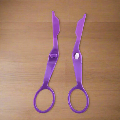 Ciseaux de Cuisine - PlasticFlowerScissors™ - Mauve - Au Coin des Chefs