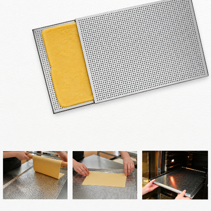 demonstration utilisation moule a gateau perfore mille feuilles