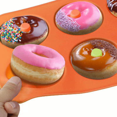 Moule à Donuts - SoftBake™ - Orange - Au Coin des Chefs