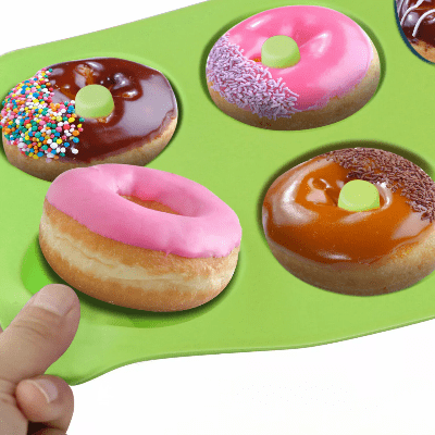 Moule à Donuts - SoftBake™ - Vert - Au Coin des Chefs