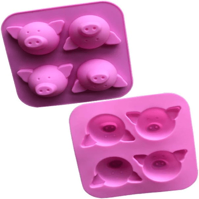 Moule en Silicone - CartoonSiliconeMold™ - Cochon - Au Coin des Chefs